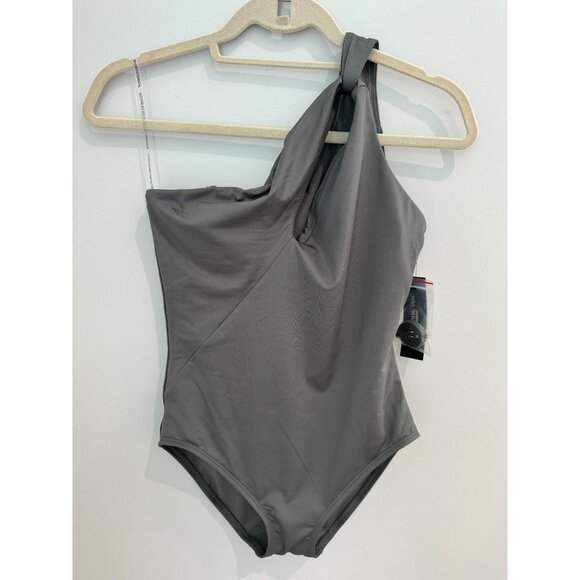 Carmen Marc Valvo One Shoulder 1 Piece Swimsuit NWT - Picture 3 of 7